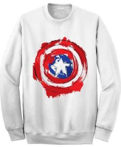 Captain America Shield Sweatshirt AZ25N