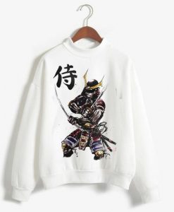 Samurai Illustration Folk Sweatshirt VL4D