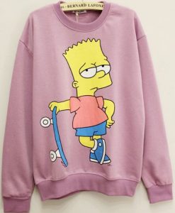 Simpson Pattern Sweatshirt Fd2D