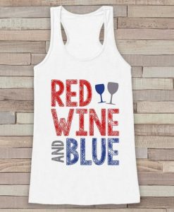 Red Wine & Blue Tanktop Fd27J0