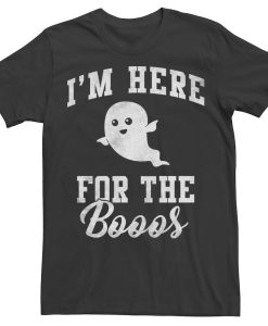 Halloween Here For The Booos Ghost T-Shirt AL